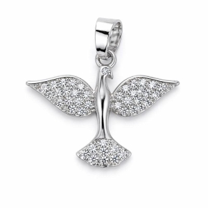 PINGENTE DE DIVINO ESPIRITO SANTO SEMI PRATA