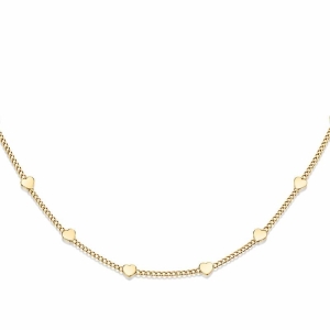 PULSEIRA DELICADA CHAPINHAS CORAÇÃO SEMI OURO