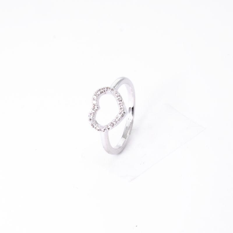 ANEL MARQUEZINE CRAVEJADO COM ZIRCÓNIA OURO BRANCO