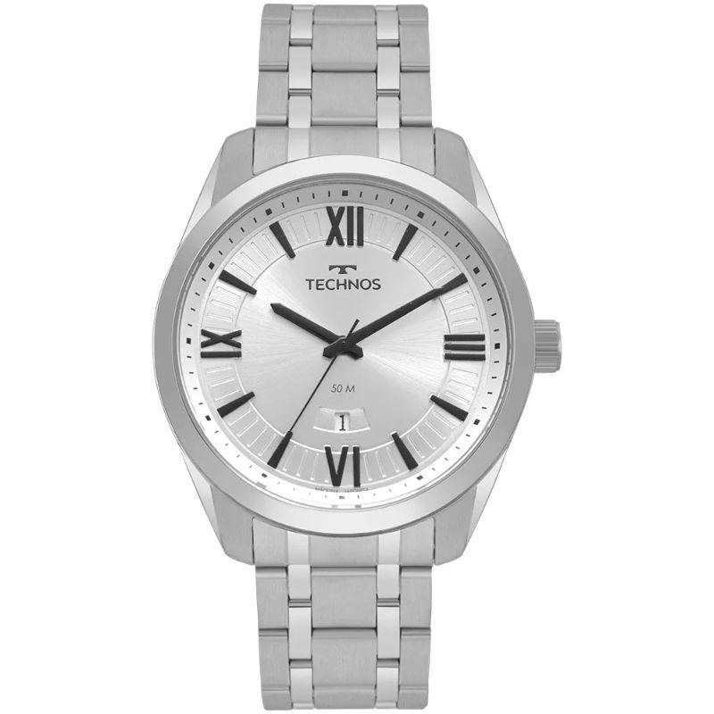 Relógio Technos Masculino Steel Prata