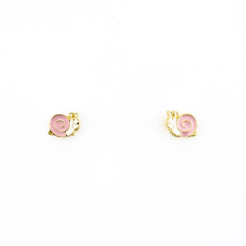 BRINCO INFANTIL CARACOL ROSA/BRANCO