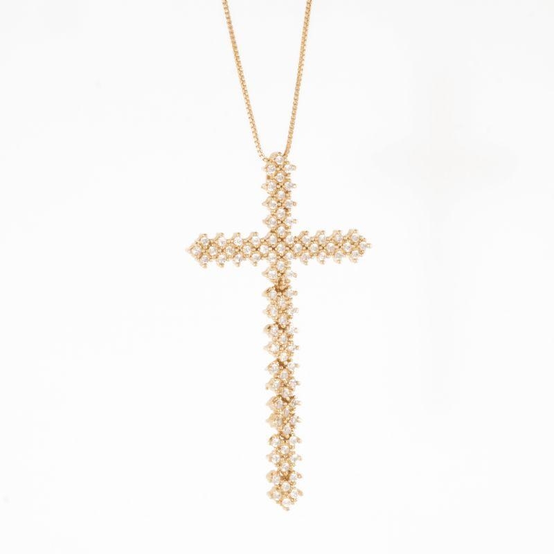 COLAR CRUZ CRAVEJADA