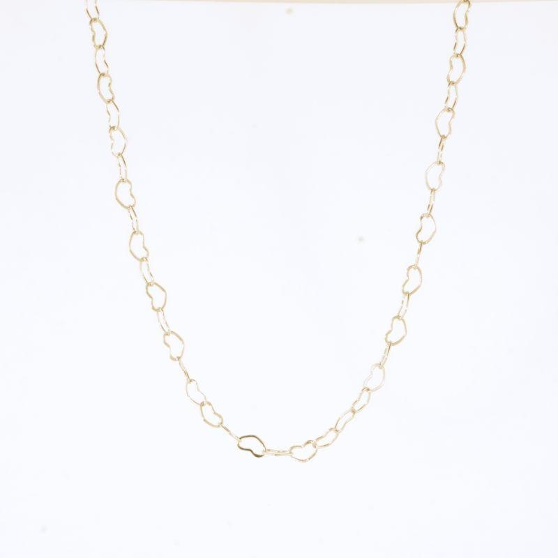 COLAR ELO CORAÇÃO PETIT 40CM