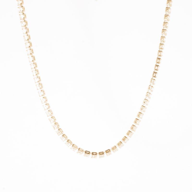 COLAR FIO DE ZIRCONIA COM FECHO 45 CM