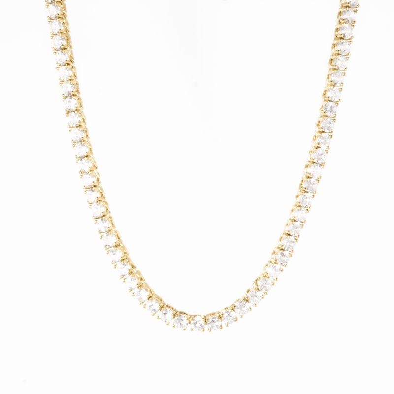 COLAR RIVIERA 4MM OURO AMARELO