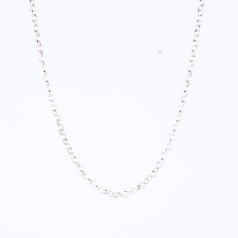 CORRENTE PORTUGUESA 45CM PRATA 925