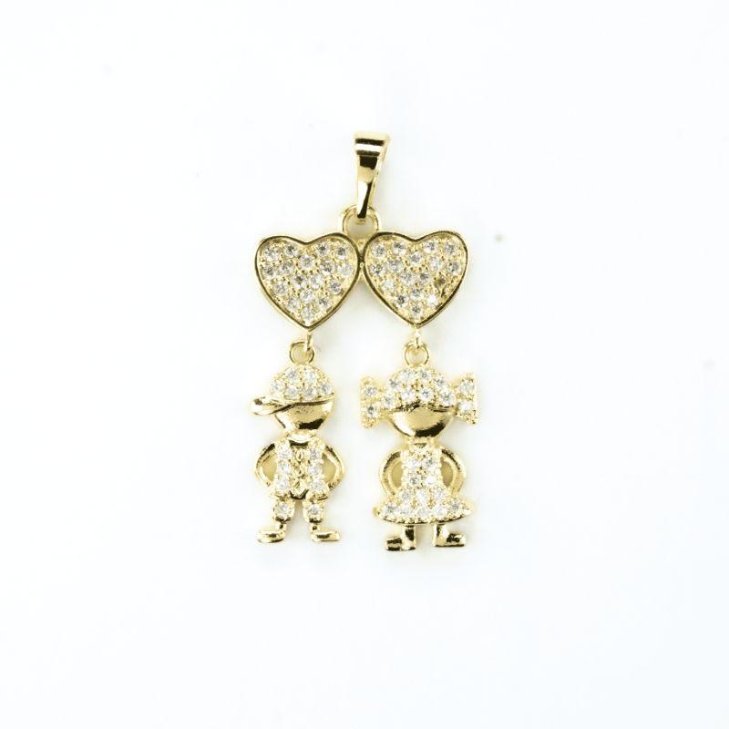 PINGENTE CANGA 2 FILHOS (A)