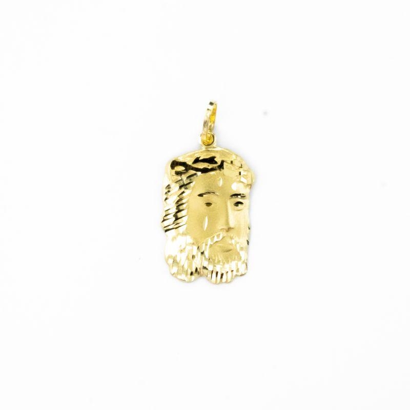 PINGENTE JESUS CRISTO DIAMANTADO 2,75CM OURO 18K