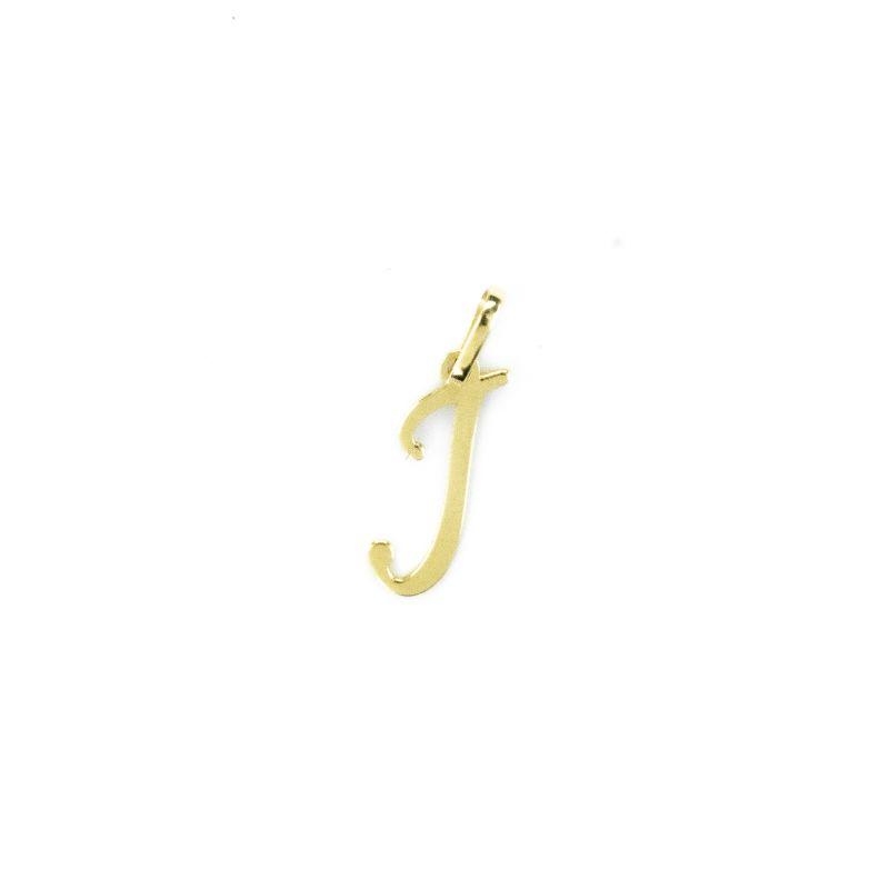 PINGENTE LETRA J OURO 18K