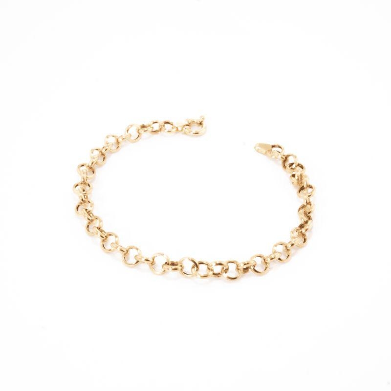 PULSEIRA PORTUGUESA 18CM OURO 18K