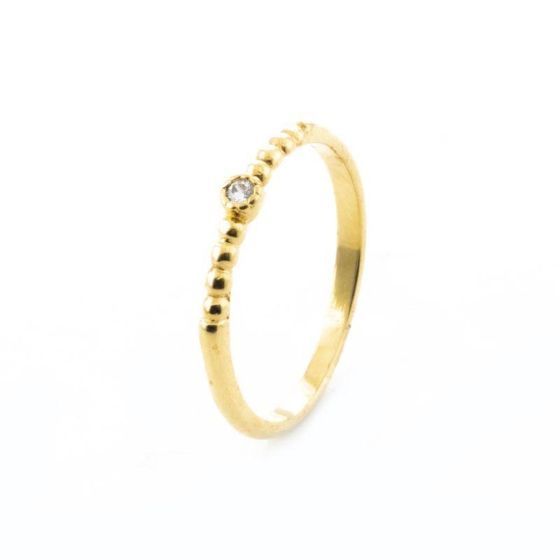 ANEL 1 ZIRCONIA DETALHE BOLINHAS