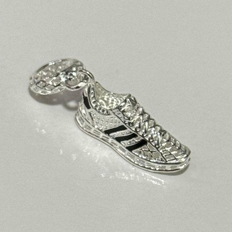 BERLOQUE ALL-STAR COM LITRAS PRETAS PRATA 925