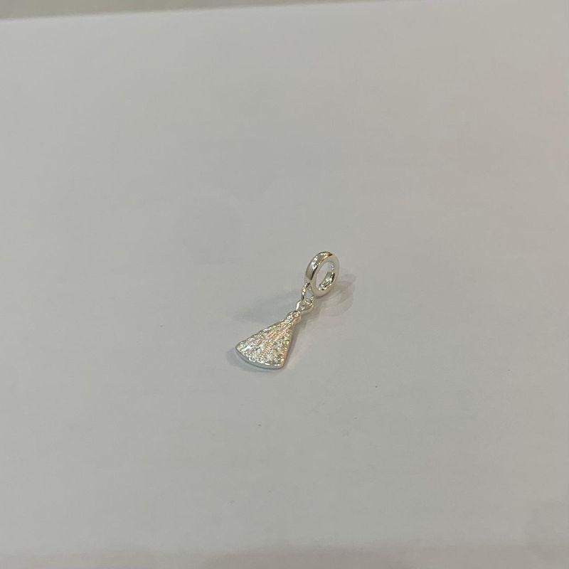 BERLOQUE NOSSA SENHORA FINA BRANCA  PRATA 925