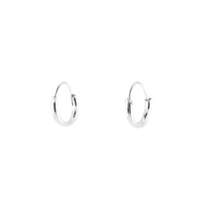 BRINCO ARGOLA LISA MODELO 1 P PRATA 925