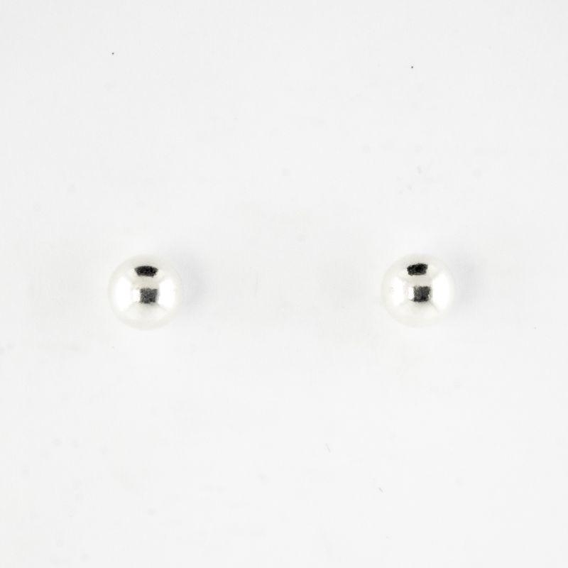 BRINCO BOLINHA LISA G PRATA 925