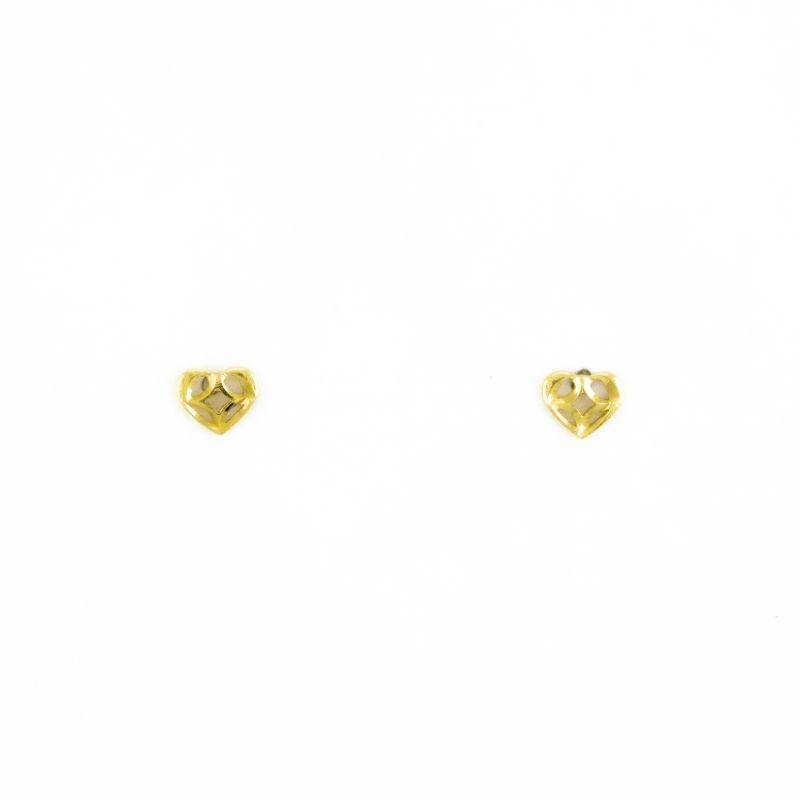 BRINCO CORACAO DETALHADO OURO 18K