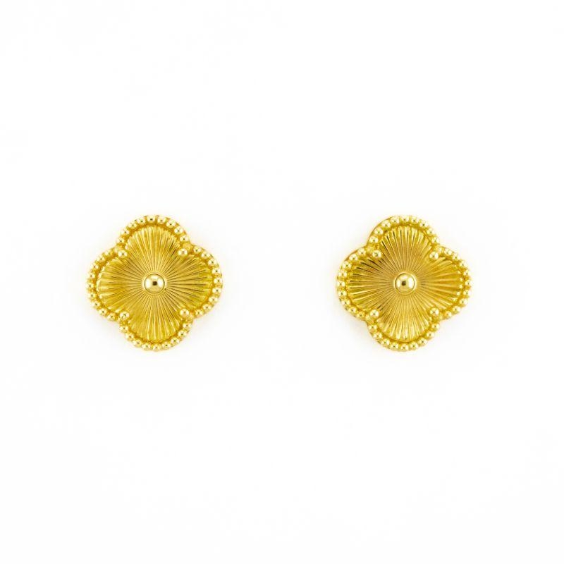 BRINCO TREVO LISO G OURO 18K