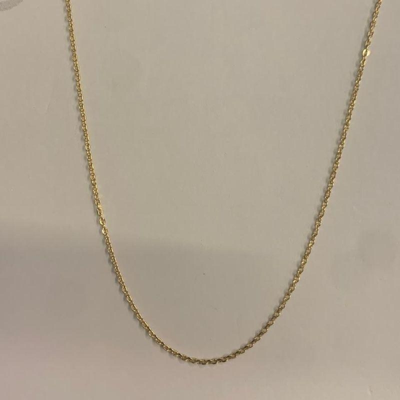 COLAR BAILARINA 45CM OURO 18K