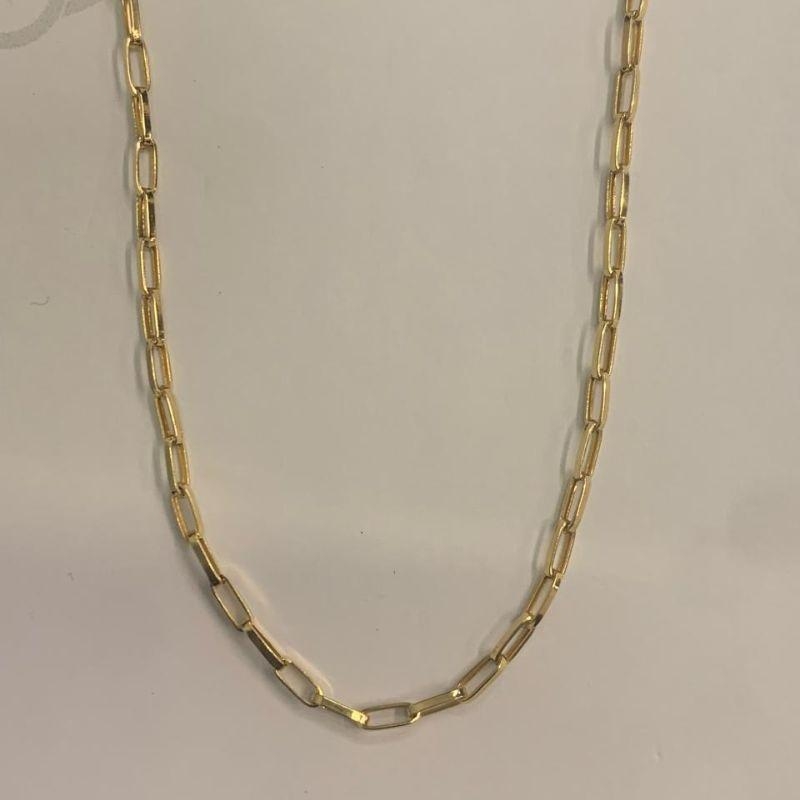 CORRENTE CARTIER OVALADA 60CM OURO 18K
