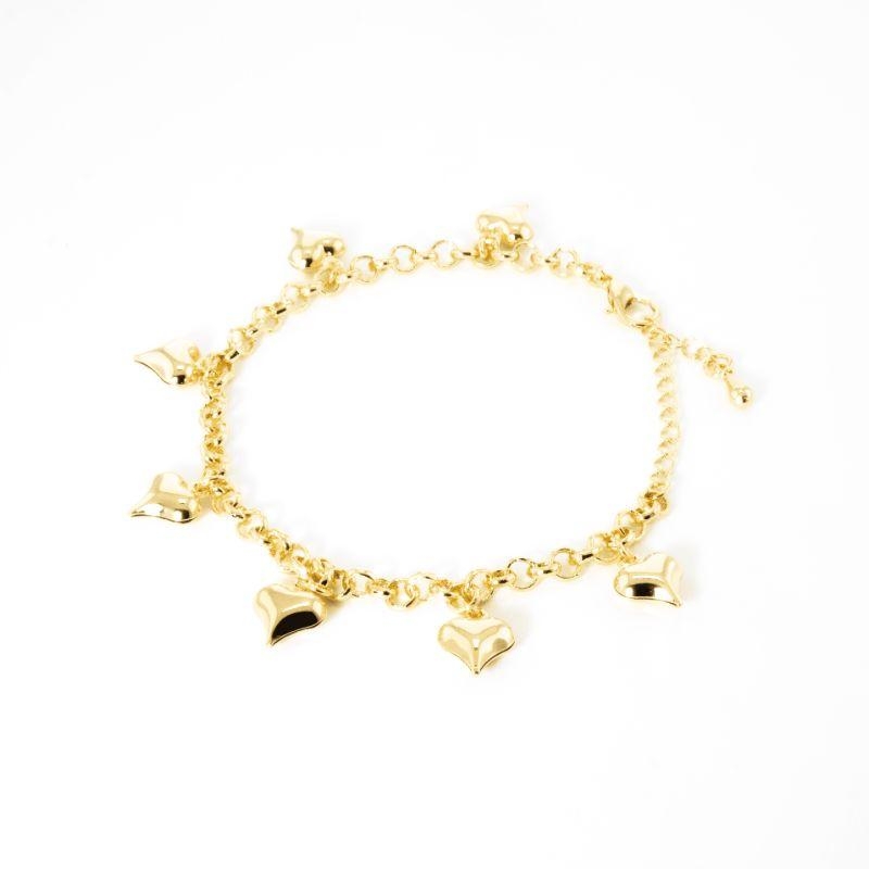 PULSEIRA 7 CORAÇÕES LISOS NA PORTUGUESA