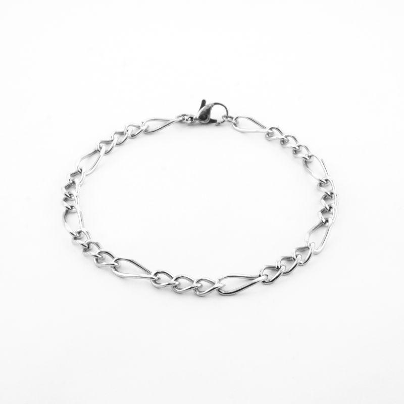 PULSEIRA ELO 3X1 EM AÇO, COM 5MM E 21CM