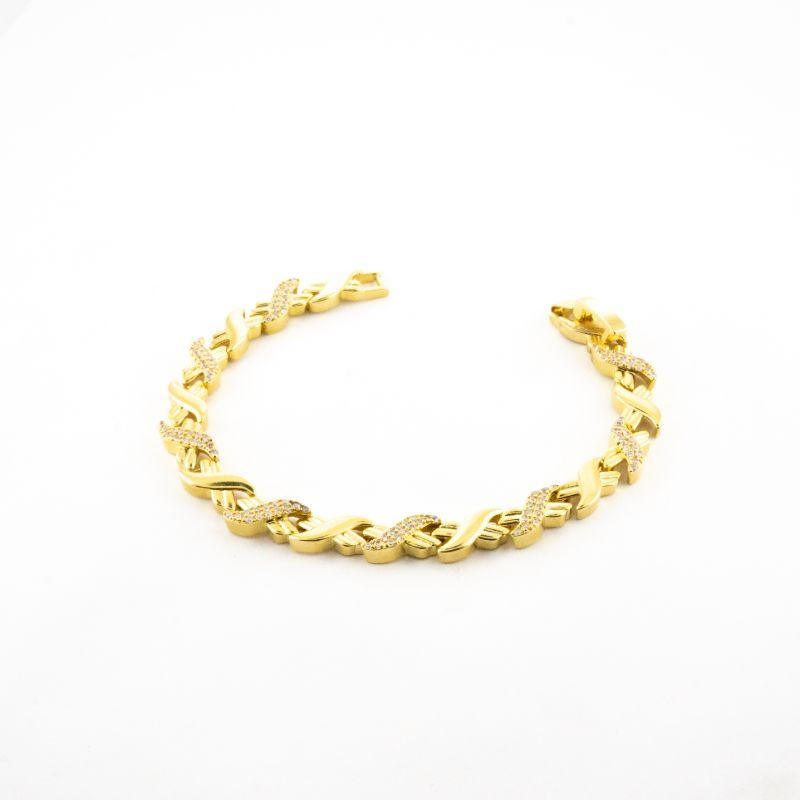 PULSEIRA ELOS CRAVEJADOS INTERCALADOS