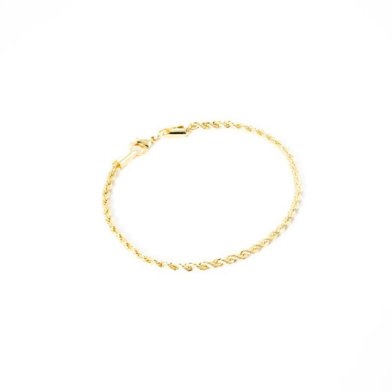PULSEIRA VINTAGE 3MM 20CM BANHADA NO OURO AMARELO