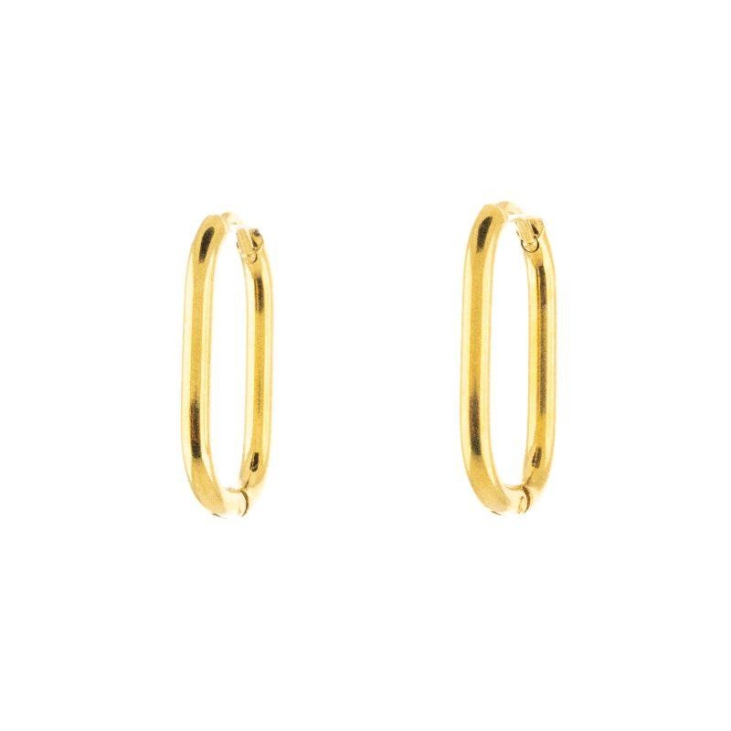 BRINCO ARGOLA  M OVAL LISA SEMIJOIA