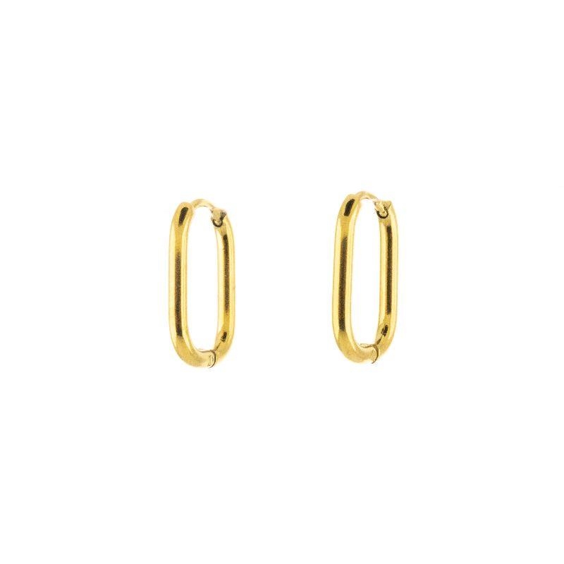 BRINCO ARGOLA  P OVAL LISA SEMIJOIA