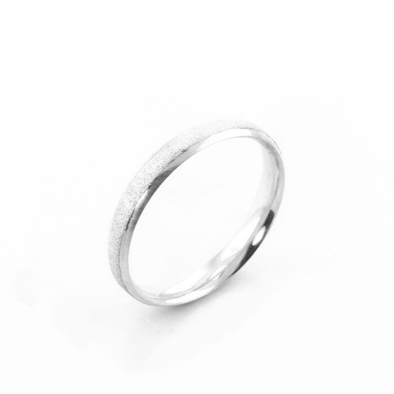 ALIANÇA CHANFRADA DIAMANTADA 3MM PRATA 950  (PEDIDOS E PERSONALIZAÇÃO PELO WHATSAPP)