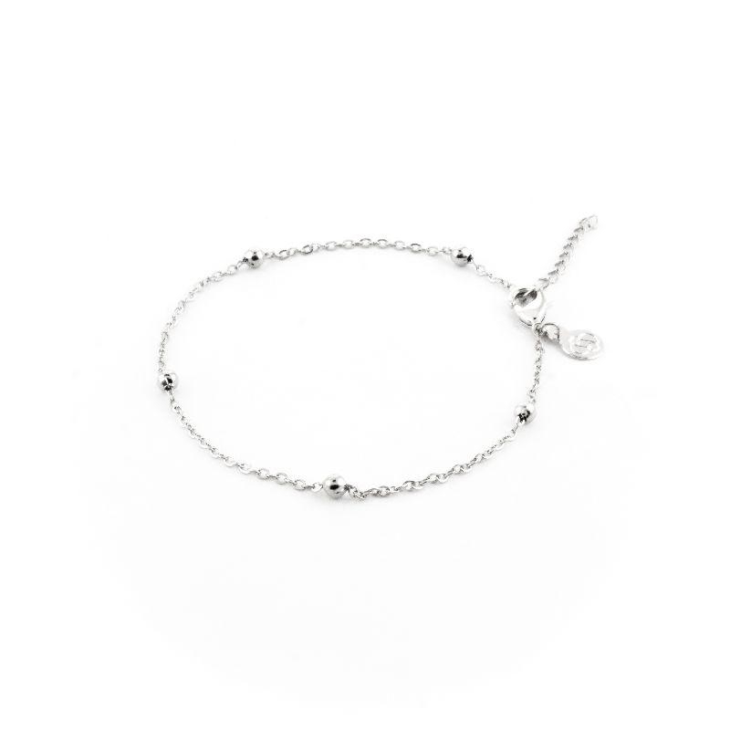 PULSEIRA BOLINHA 18CM / 3CM DE EXTENSOR SEMIJOIA