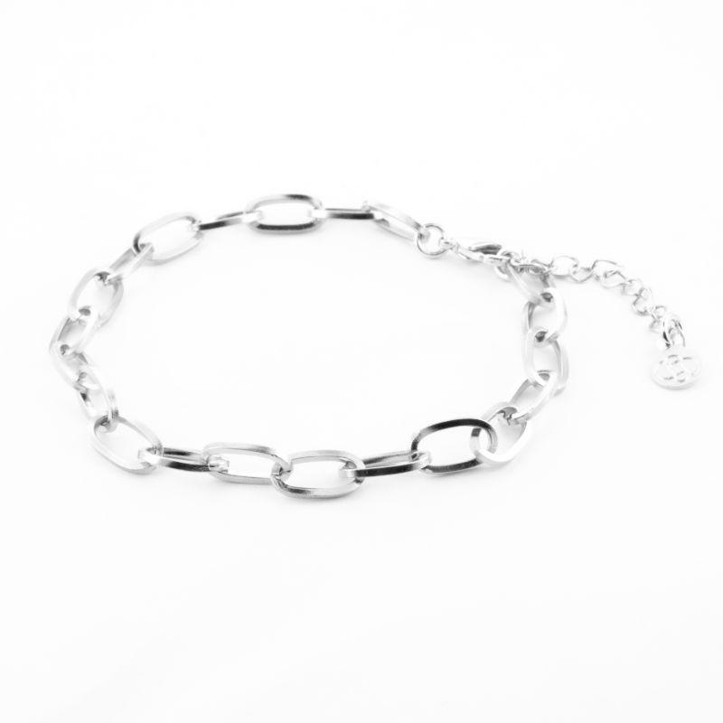 PULSEIRA ELO CADEADO 18CM / 5CM DE EXTENSOR SEMIJOIA