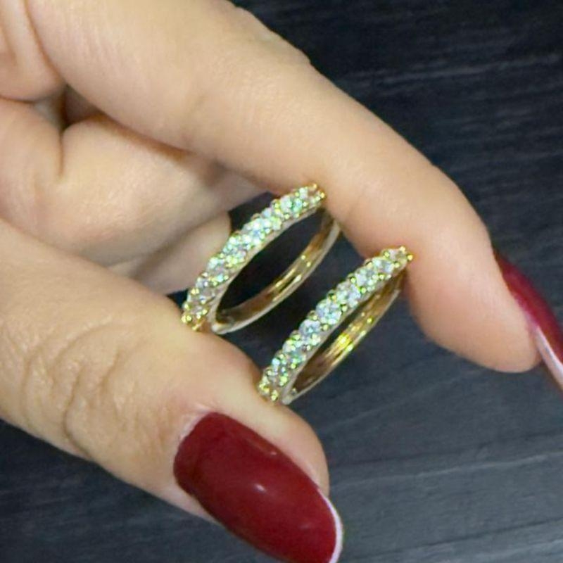 ARGOLA CRAVEJADA LUX M