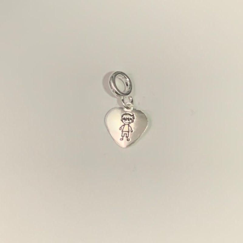 BERLOQUE MENINO CORACAO PRATA 925