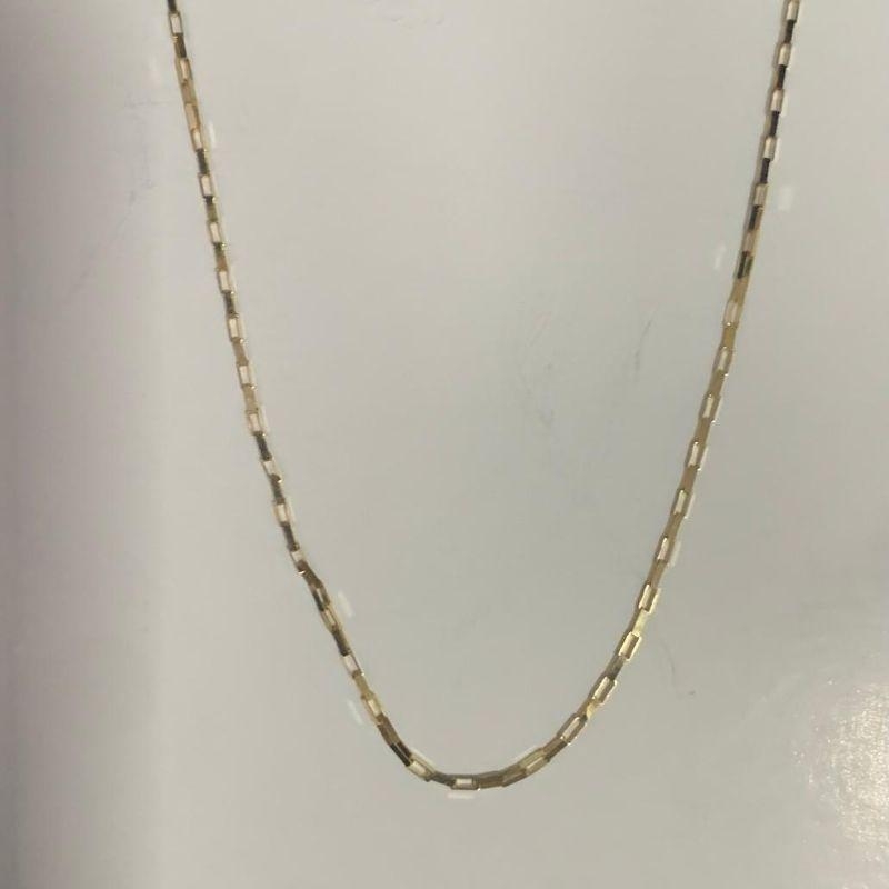 COLAR CARTIER TIJOLINHO 45CM OURO 18K