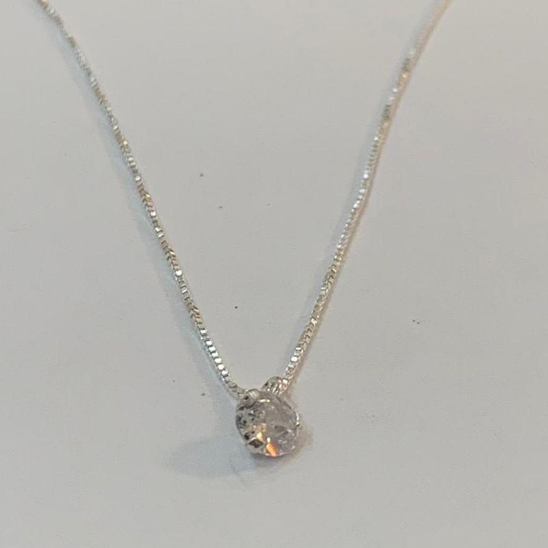 COLAR PONTO DE LUZ PRATA 925