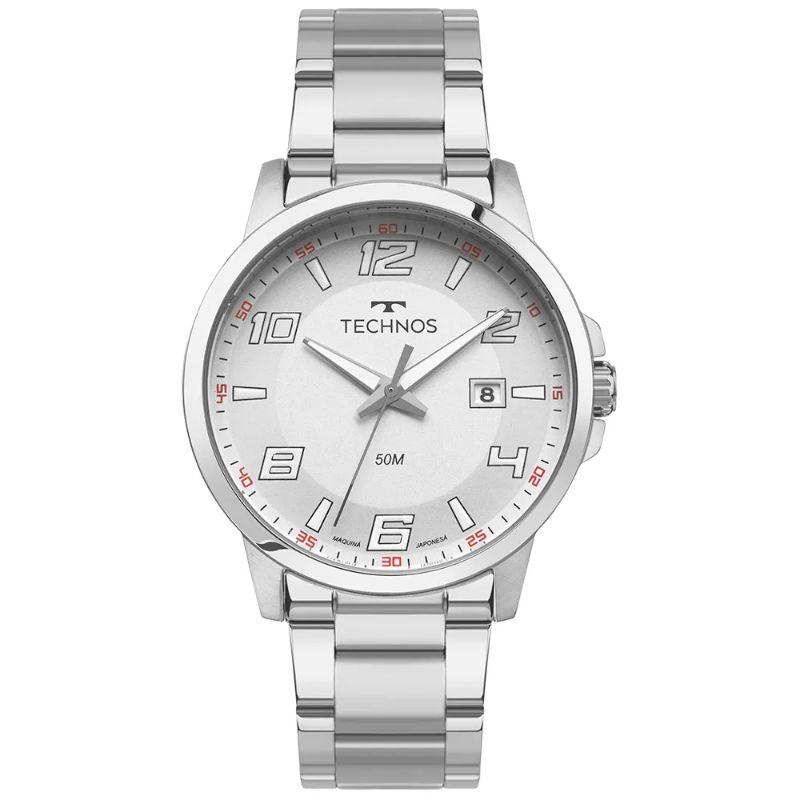 Relógio Technos Masculino Racer Prata