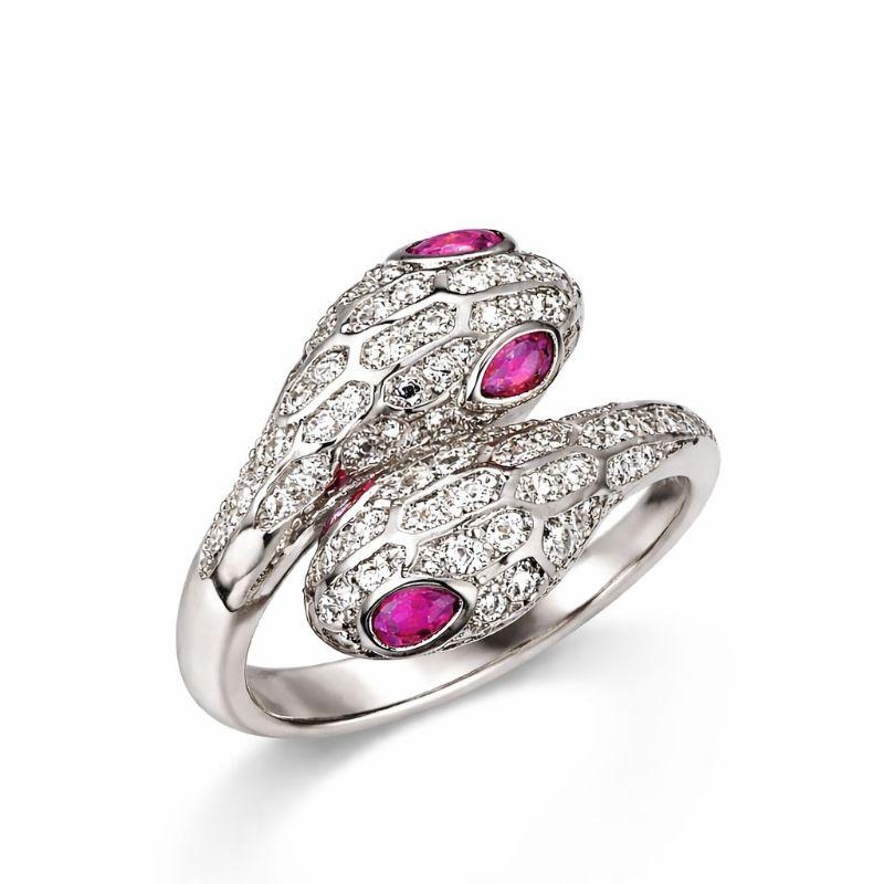 ANEL SNAKE CRAVEJADO PINK