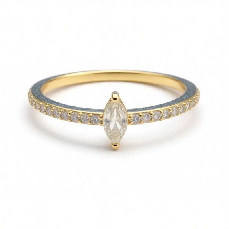 ANEL DELICAT MARQUISE ZIRCONIAS LATERAL