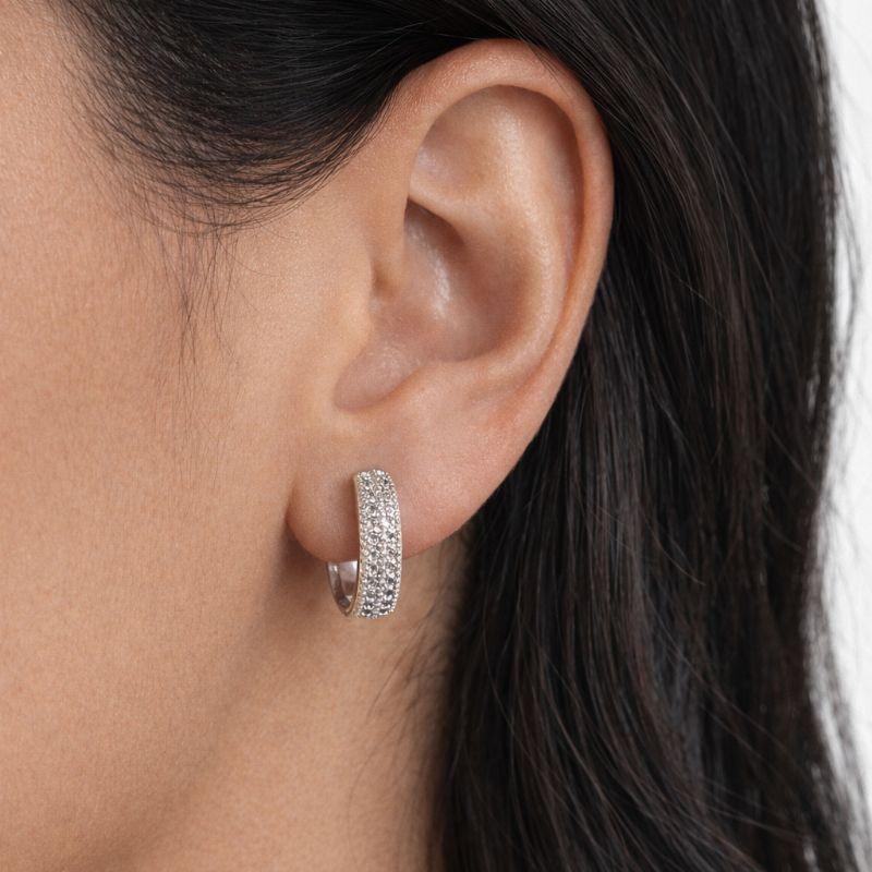 ARGOLA P CRAVEJADA - 3 FILEIRAS BANHO PRATA