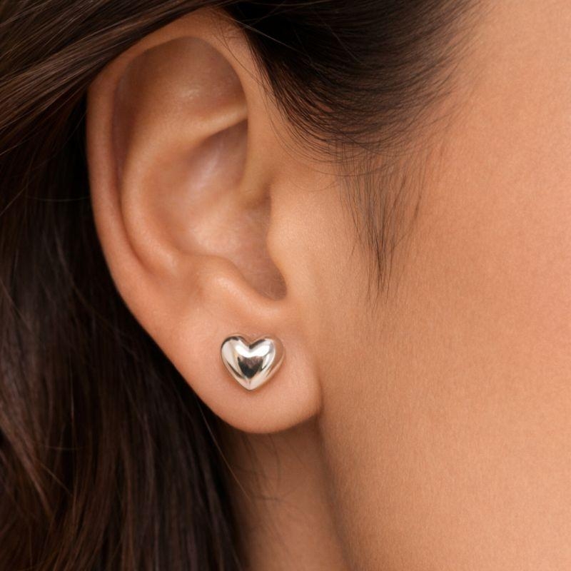 BRINCO P CORAÇÃO LISO POLIDO BANHO PRATA