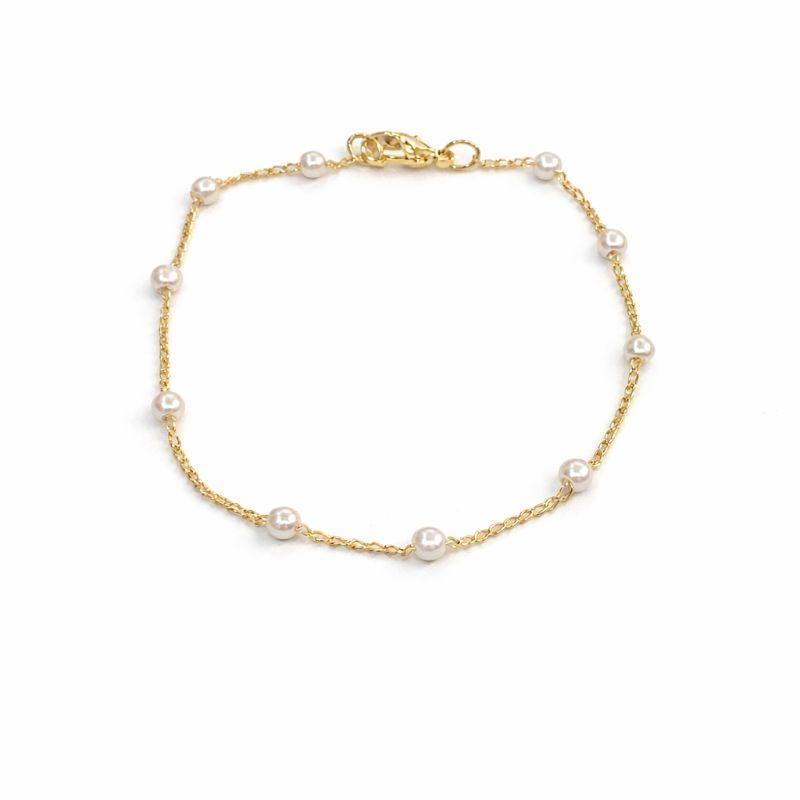 PULSEIRA COM PÉROLAS 20CM