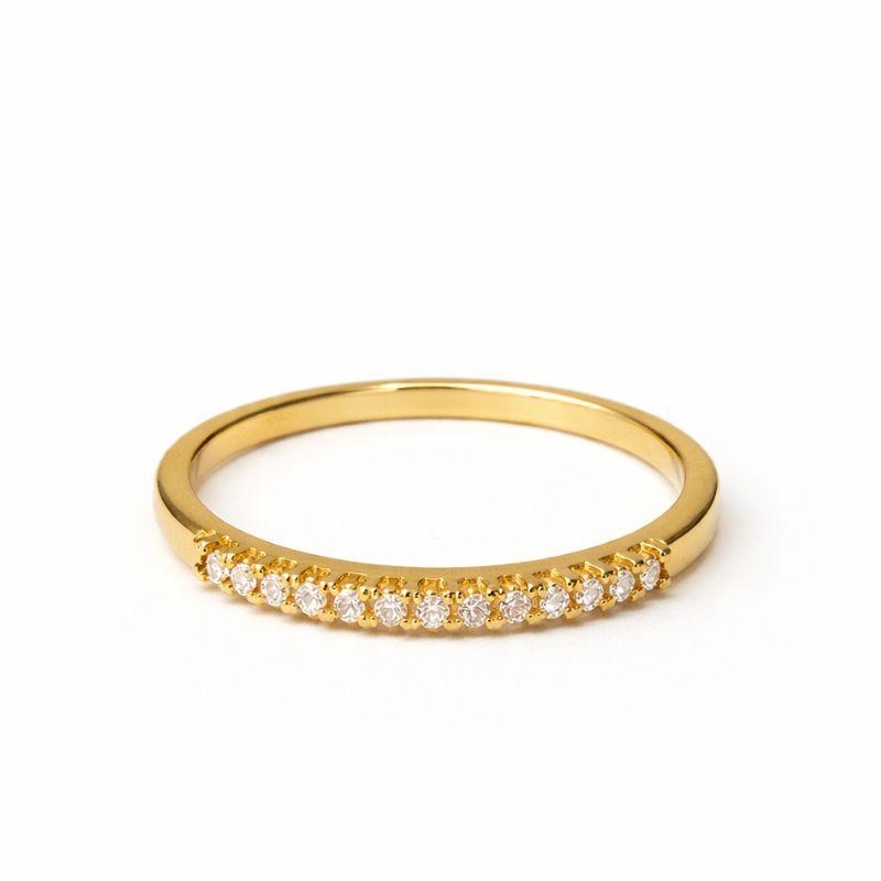 ANEL APARADOR CRAVEJADO MINIMALISTA SEMI OURO