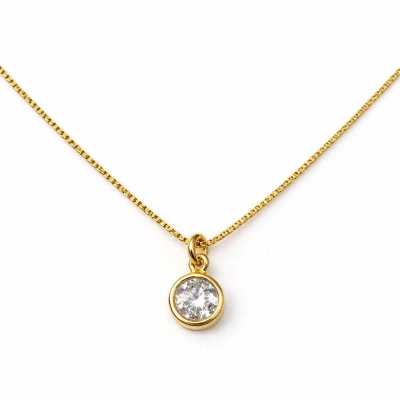 COLAR PONTO DE LUZ M SEMI OURO