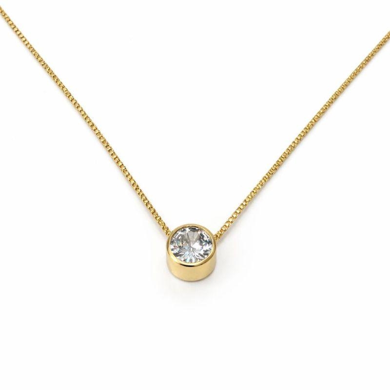 COLAR PONTO DE LUZ P SEMI OURO