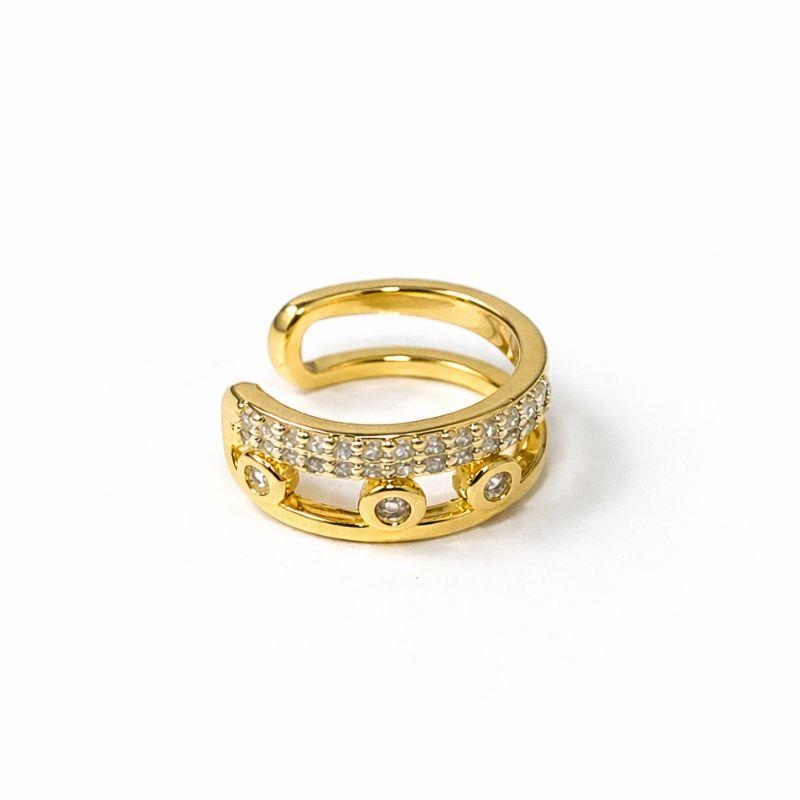 PIERCING FAKE MESSIKA INSPIRED SEMI OURO