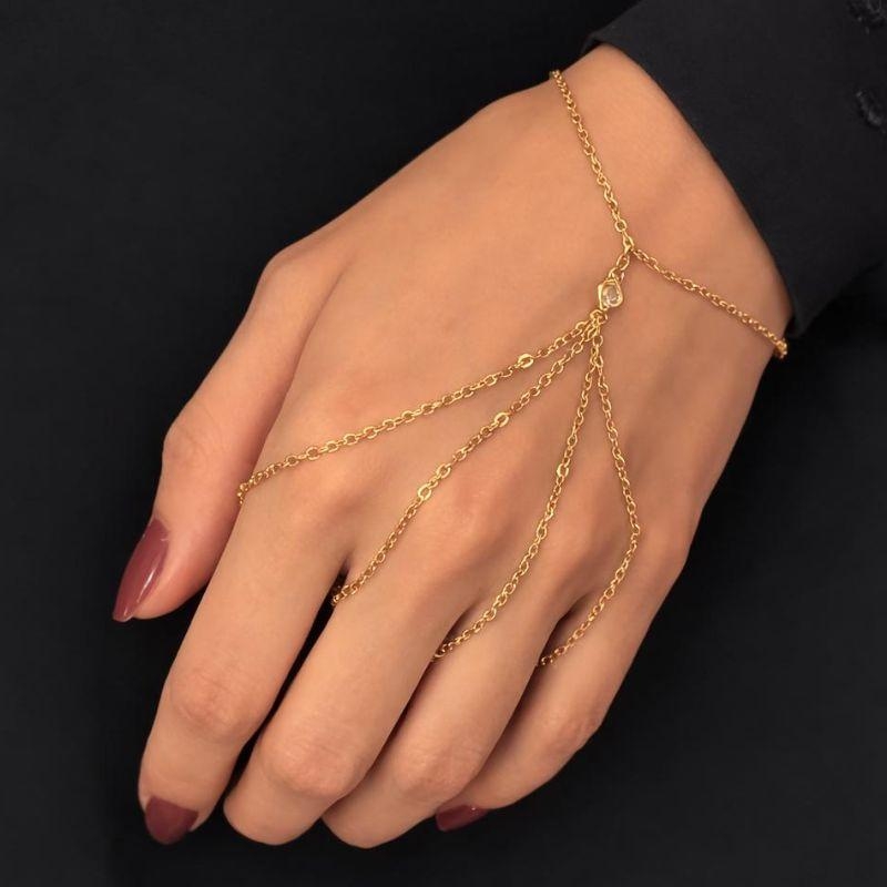 PULSEIRA DE MÃO PONTO DE LUZ CORRENTES