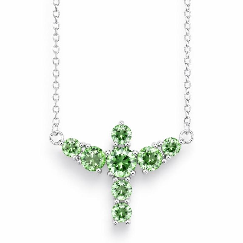 COLAR DIVINO VERDE AGUA SEMI PRATA