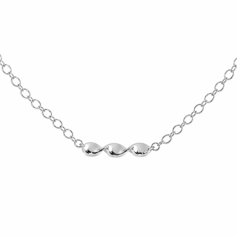 PULSEIRA ONDAS / ELOS OVAIS SEMI PRATA