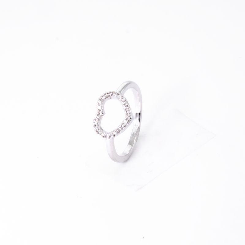 ANEL MARQUEZINE CRAVEJADO COM ZIRCÓNIA OURO BRANCO